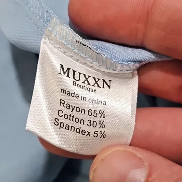 MUXXN Women’s XL Blue Retro Cocktail Dress Double Breasted 60s Vintage Style - Picture 5 of 7